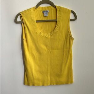 Northern Reflections Yellow Sleeveless Tank Top